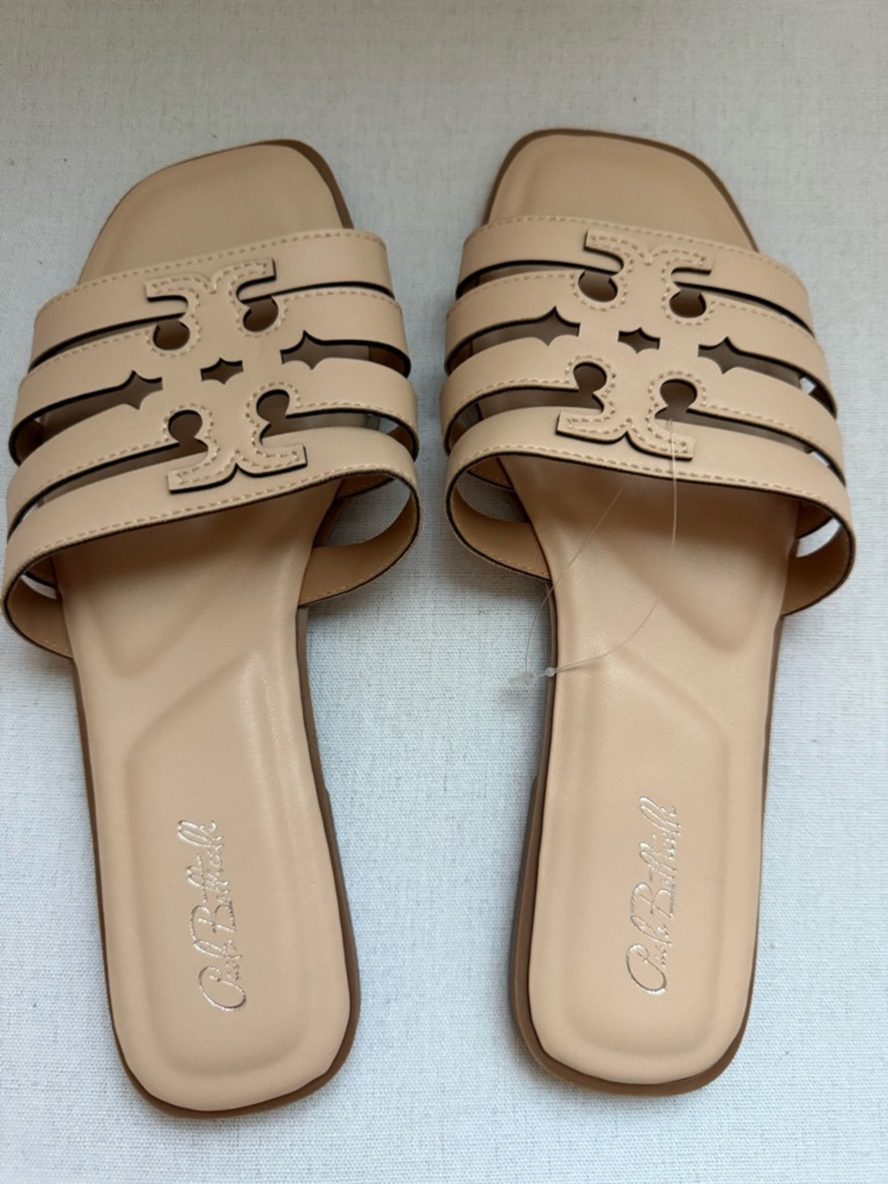 Gorgeous Slide Sandals in Nude